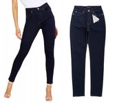 109T Boohoo Shaper skinny jeansy damskie rurki wysoki stan 36 S