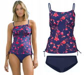 P29T Bonprix tankini komplet strój kostium kąpielowy dwuczęściowy 50