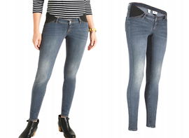 P13T Bonprix spodnie ciążowe jeans rurki 46 3XL