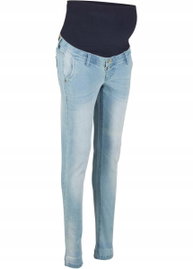 97T Bonprix spdnie jeans ciążowe rurki 40 L