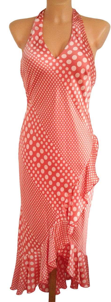 116T Coast sukienka koktailowa asymetryczna 100% silk jedwab 36 S