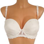 6T Simone Perele biustonosz ecru strapless usztywniany z fiszbinami 75C