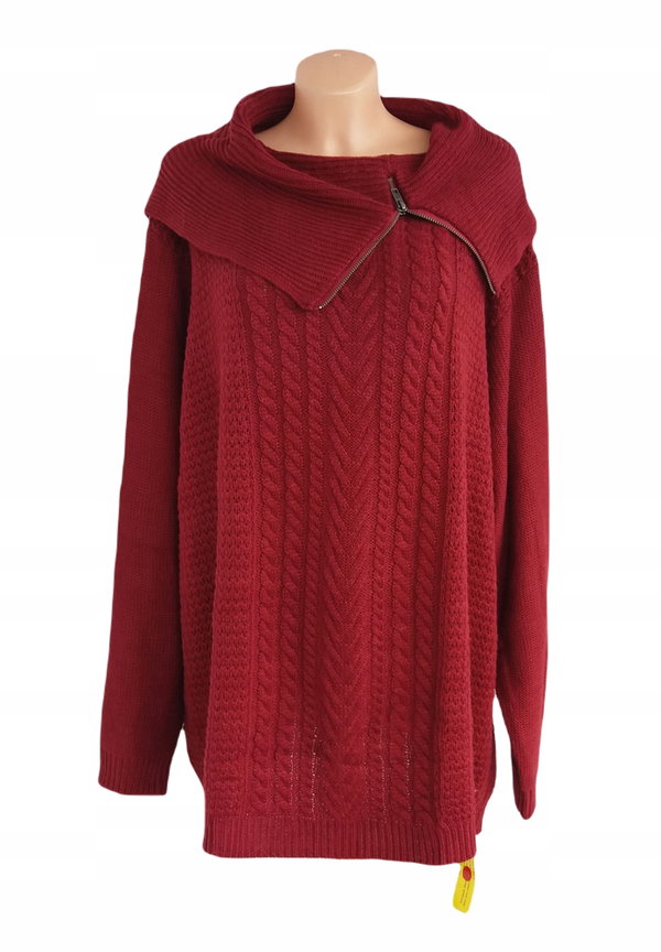 45T Joe Browns sweter komin zip 60/62 10XL/11XL