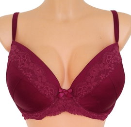 46T F&F biustonosz usztywniany z fiszbinami 88% silk jedwab 75E