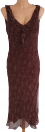 38T Planet sukienka sukienka prosta midi 100% silk jedwab 36 S