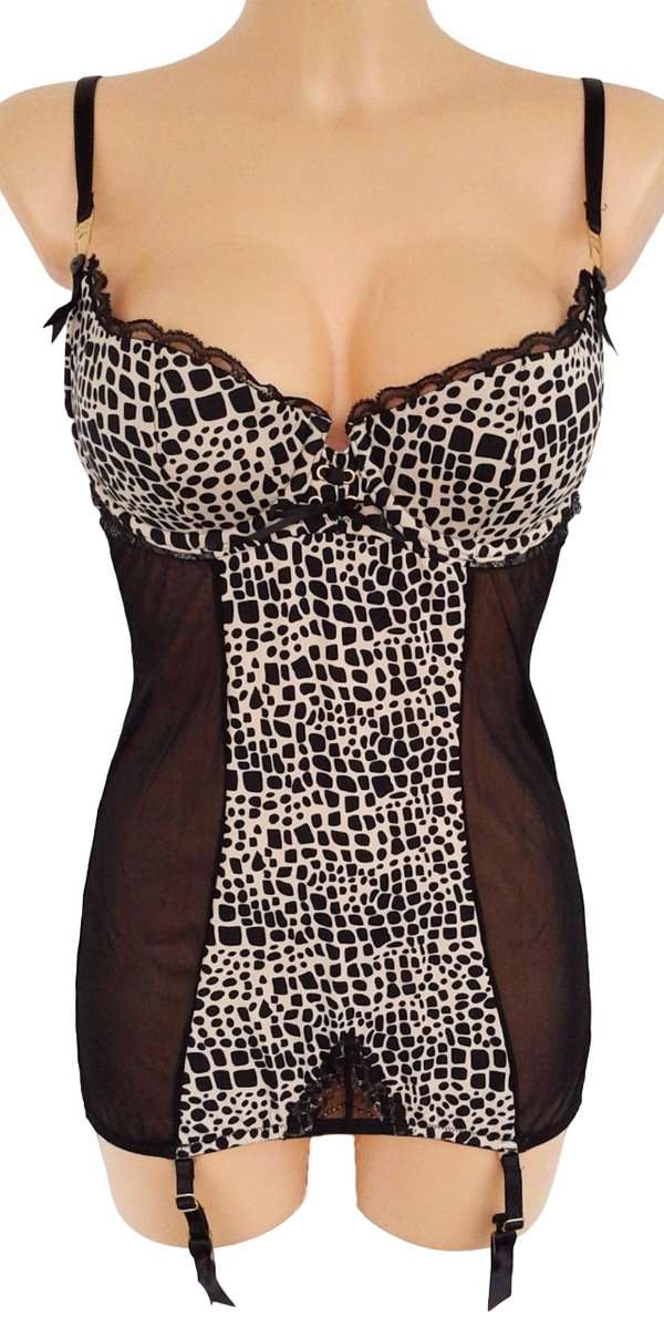 34T Ann Summers koszula nocna gorset z paskami do pończoch 38 M