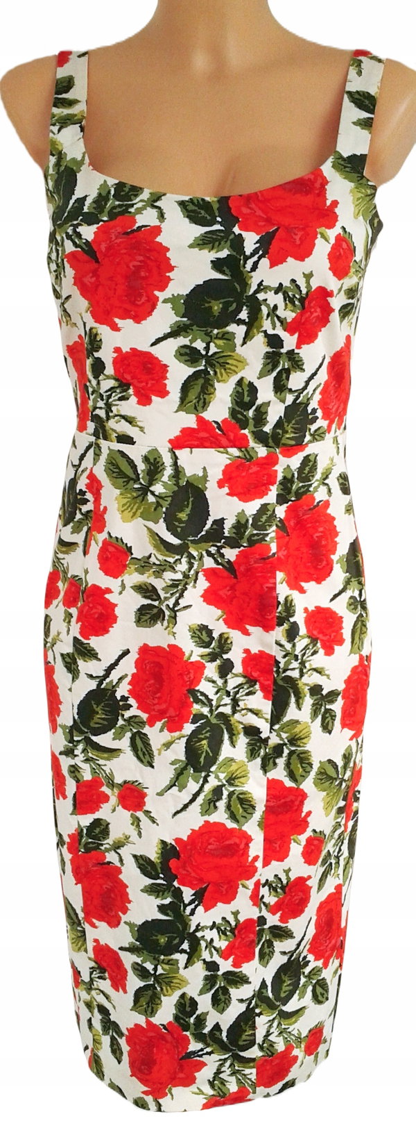 32T Marks&Spencer sukienka do kolan wzór kwiaty 8 36 S