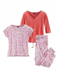 19T Vivance Dreams komplet piżama damska bawełna trzyczęściowa 40/42 L/XL