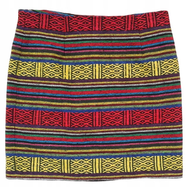 46T Cubus Susie spódnica mini prosta aztec 34 XS