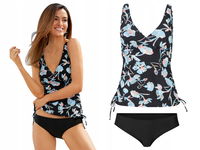 34T Bonprix tankini komplet strój kostium kąpielowy dwuczęściowy 56