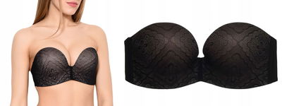 49T Wonderbra biustonosz usztywniany samonośny Ultimate Strapless 70B