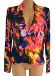 31T Boohoo Freya Wrap Front Neon bluzka damska kopertowa print 40 L