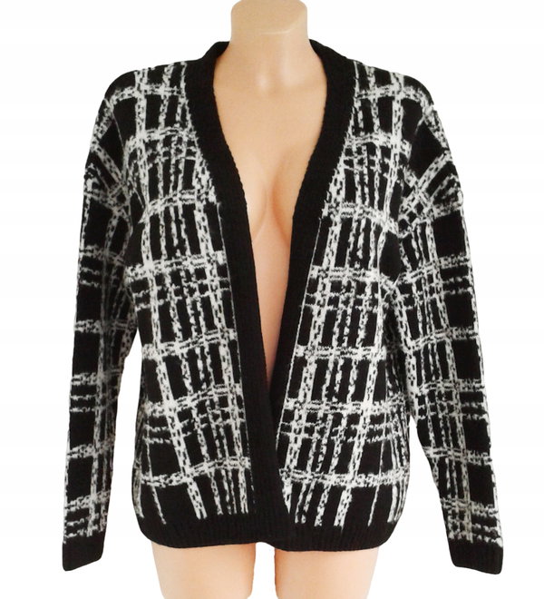 8T Tu Clothing sweter ciepły bez zapięcia narzutka kardigan 38 M