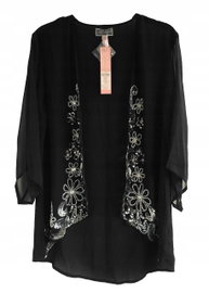 23T Lipsy London kimono narzutka bluzka zdobiona 34/36 XS/S