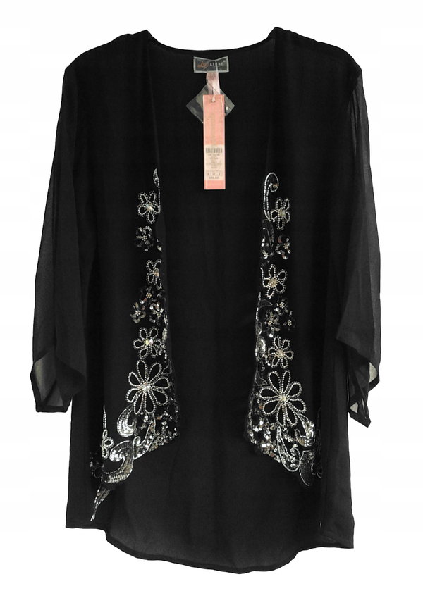 23T Lipsy London kimono narzutka bluzka zdobiona 34/36 XS/S