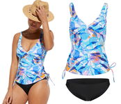 76T Bonprix tankini komplet strój kostium kąpielowy dwuczęściowy 42