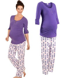 132T Bonprix piżama damska ciążowa komplet bawełna 40/42 L/XL
