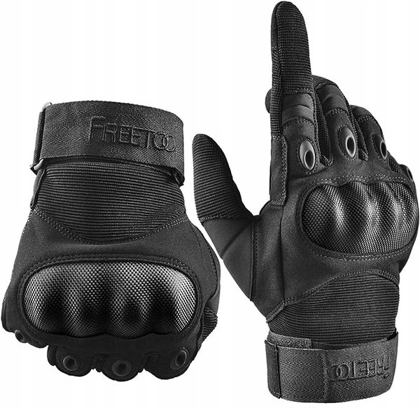 RĘKAWICE MOTOCYKLOWE ROWEROWE FULLFINGER UNISEX FREETOO ROZM.M