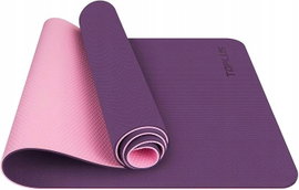 Mata do ćwiczeń TOPLUS 183 cm x 61,5 cm róże i fiolety