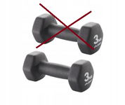 Hantle CRIVIT 1x3 kg Do Ćwiczeń Siłowych Fitness Sześciokątne OPIS