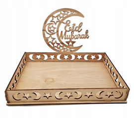 Drewniana taca deserowa marokańska