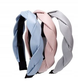 szeroka opaska do włosów - warkocz