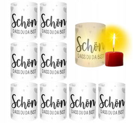 Dekoracja stołu pierwszej komunii 12 szt zestaw Nakrywka na świece