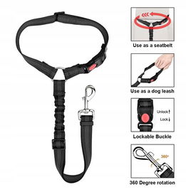 Pas bezpieczeństwa Comioke dla psa, średni, czarny