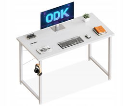 ODK Małe biurko, białe 100 × 48×74 cm, biurko komputerowe