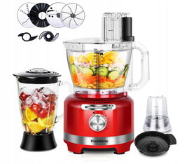 Homtone Robot kuchenny 10 w 1, elektryczny, 1000 W, rozdrabniacz 1,5 l