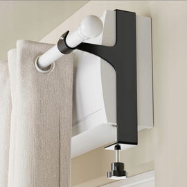 Uchwyty do karnisza bez wiercenia - metalowe, do rolet, zestaw 2 szt.