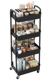 Sywhitta 4-poziomowy wózek kuchenny, wózek uniwersalny, wózek magazynowy