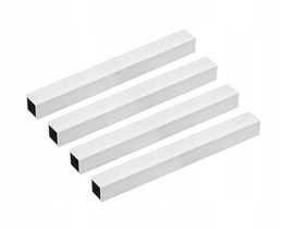 4 szt. 6063 aluminiowe rury bezszwowa prosta czworokątna 20 x 20 x 2 mm