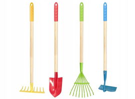 Zestaw narzędzi ogrodowych dla dzieci 4el łopatka grabki 3+