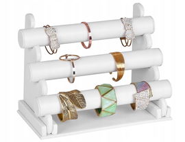 SONGMICS 3-barowy uchwyt na bransoletkę, biżuterię JDS101 POWYSTAWOWY