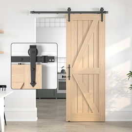 System Drzwi Przesuwanych Barn Door Loft Szyna Czarny Zestaw 229 cm