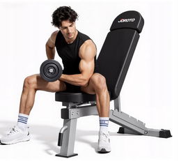 JOROTO MD80 Ławka do ćwiczeń 4 w 1 Regulowana Składana z regulacją