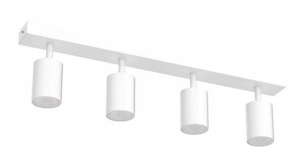 Klighten Reflektor sufitowy GU10, 4 reflektory białe obrotowe 54 cm