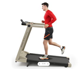 Bieżnia składana DeerRun A1 Pro, 6% - 16 km/h, 158 kg złoty POWYSTAWOWY