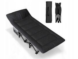 Łóżko polowe kempingowe stalowa rama ATORPOK 190 cm x 65 cm do 200 kg