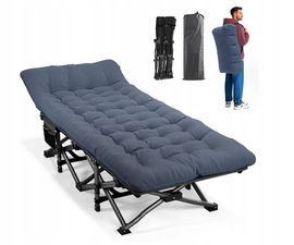 Łóżko kempingowe ATORPOK, składane łóżko polowe, do 200 kg