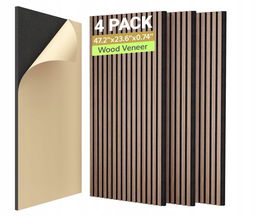 Panel akustyczny TONOR z fornirem drewnianym, 120 x 60 x 1,8 cm