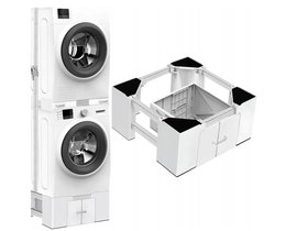 Niuxx Podstawa pod pralkę 63-69cm z kółkami regulowana 400kg POWYSTAWOWY