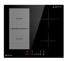 Amzchef płyta indukcyjna 60 cm, 4 strefy, 9 poziomów mocy, 7200 W, FlexZone