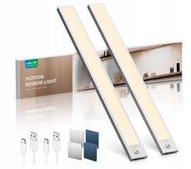 Oświetlenie szafkowe, LED z czujnikiem ruchu, 40 cm, 2200 mAh, 4000 K