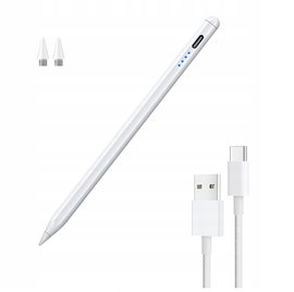 RYSIK STYLUS PEN UNIWERSALNY IOS ANDROID BIAŁY 4 KOŃCÓWKI