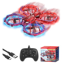 Miniaturowy dron dla dzieci, zabawka z pilotem, z obrotem o 360° USZKODZONY