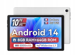 Tablet z Androidem, 10-calowy tablet z ośmiordzeniowym 3 GB USZKODZONY