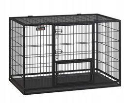 Solidna metalowa klatka dla psów 122 x 74,5 x 80,5 cm FEANDREA PPD003B01V1