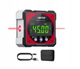 XUNTOP Cyfrowy kątomierz inklinometr poziomica laserowa z LCD USZKODZONY